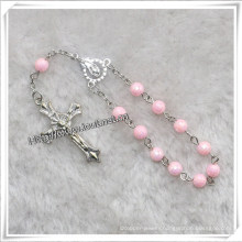 Religious Pink Beads Decade Rosary (IO-CE077)